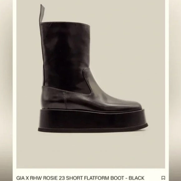 GIA BORGHINI RHW Rosie Short 23 Platform boot sz 38 - Picture 7 of 12